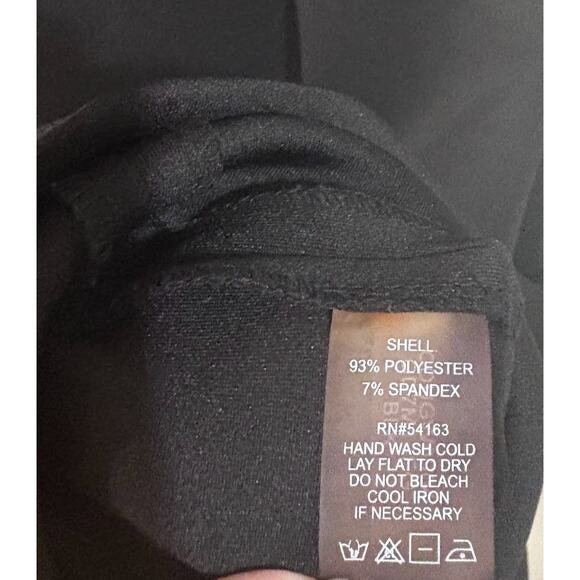 Calvin Klein Little Black Dress One Shoulder Ruffle Size 14 - Picture 8 of 8